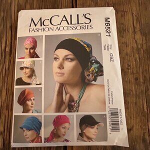 McCall's Fashion Accessories Pattern M6521 ~ Misses Headband ~ Headwraps…